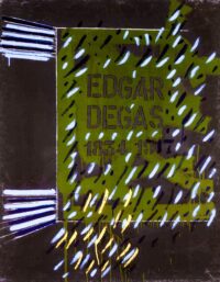 1971<br>Edgar Degas<br>smalto, pittura industriale, matita su tela<br>cm 115x90