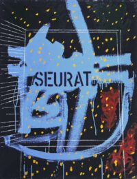 1971 marzo, Asolo<br>smalto, pittura industriale, matita su tela<br>cm 115x90