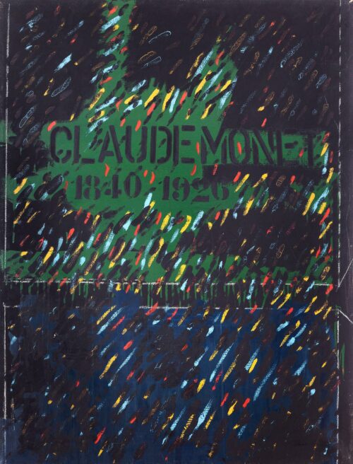 1971 28, 3, Asolo<br>Ad Anitina<br>smalto, pittura industriale, matita su tela<br>cm 115x90