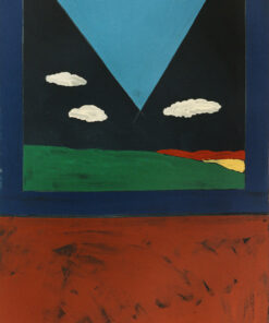 1974<br>pittura industriale, tempera, matita su tela<br>cm 120x70