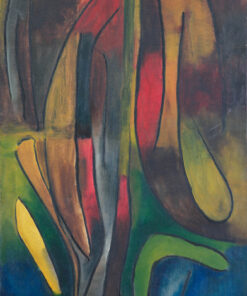 1957<br>Dopo la pioggia<br>olio su tela<br>cm 90x70