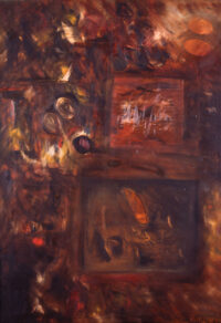 1959<br>Dedicato a Sandro Penna<br>olio su tela<br>cm 130x90