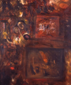 1959<br>Dedicato a Sandro Penna<br>olio su tela<br>cm 130x90