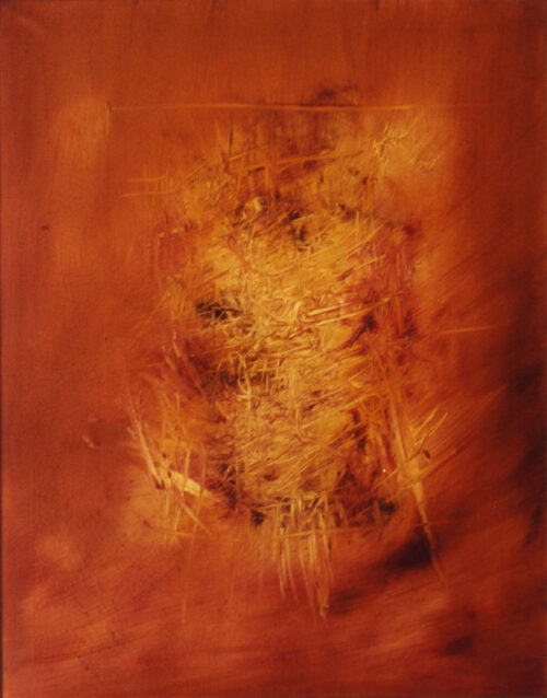 1959 maggio<br>Macchia solare<br>olio su tela<br>cm 90x70