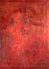 1959 agosto<br>Quadro n.10<br>olio su tela<br>cm 130x95