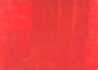 1960<br>Collage 13 A<br>collage di carte povere e smalto industriale su carta<br>cm 70x50