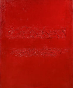 1960<br>Rosso n.2<br>smalto industriale per l'edilizia su tela<br>cm 100x80