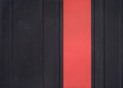 1961<br>Il Conte Dracula<br>collage, legno e smalto industriale su tavola <br>cm 150x200