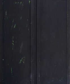 1961<br>Interno<br>smalto industriale e collage di legno su tavola<br>cm 150x115