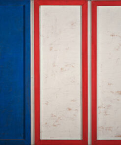 1961<br>La citta di Genova<br>collage, legno e smalto industriale su tavola<br>cm 130x150 G.A.M. Roma