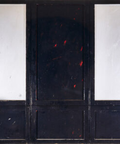 1962<br>' Armadio '<br>smalto industriale, vernice, collage di legno su tavola<br>cm 80x120