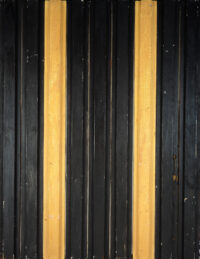 1962<br>Senza titolo<br>smalto industriale, vernice e collage di legno su tavola<br>cm 120x95