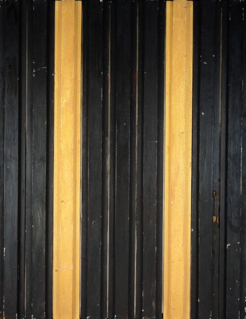 1962<br>Senza titolo<br>smalto industriale, vernice e collage di legno su tavola<br>cm 120x95