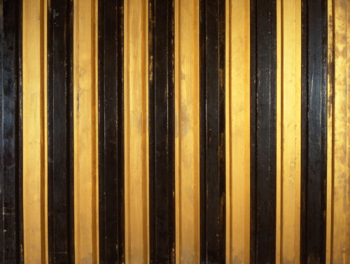 1962<br>Albinoni<br>smalto industriale, vernice e collage di legno su tavola<br>cm 120x150