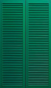 1962<br>' Persiana '<br>smalto industriale e ante di persiana   su tavola<br>cm 170x100