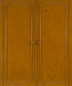 1963<br>Armadio<br>ante di armadio ricostruite, maniglie e smalto su tavola<br>cm 145x110