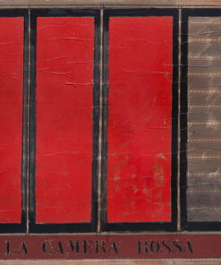 1963<br>Camera rossa, dedicata a Mafai<br>tecnica mista su tavola<br>cm 80x100