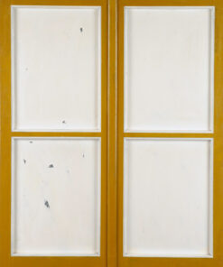 1963<br>'Finestra'<br>smalto industriale e collage di legno su tavola<br>cm 100x80