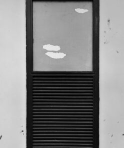 1963<br>'Finestra'<br>smalto industriale e anta di persiana applicata su tavola<br>cm 145x115