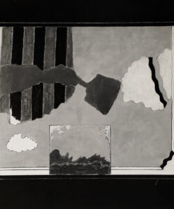 1965<br>smalto industriale e pennarello su tela<br>cm 60x70