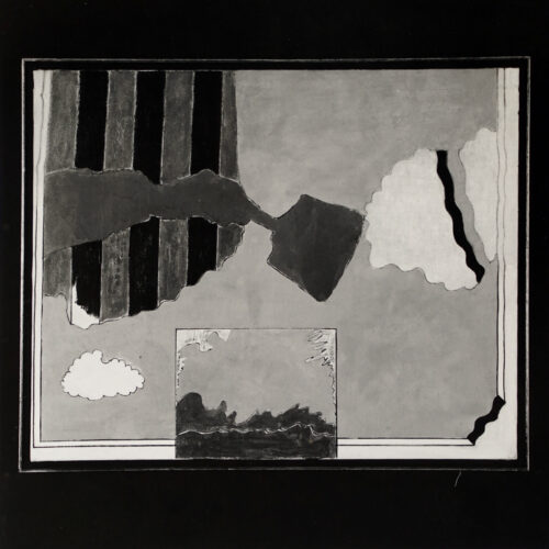 1965<br>smalto industriale e pennarello su tela<br>cm 60x70