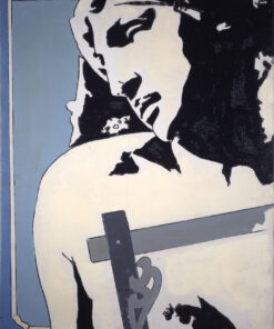 1965 giugno<br>smalto industriale e pennarello su tela<br>cm 80x65