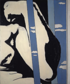 1965 giugno<br>smalto industriale e pennarello su tela<br>cm 80x65