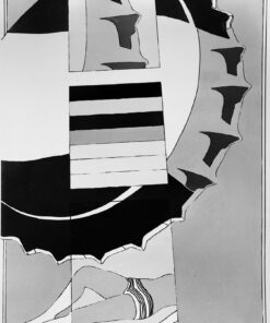 1965 agosto<br>Viva l'estate studio n.2<br>smalto industriale e pennarello su tela<br>cm 130x97