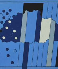 1965<br>La grande nuvola n.3<br>smalto industriale e pennarello su tela<br>cm 80x100