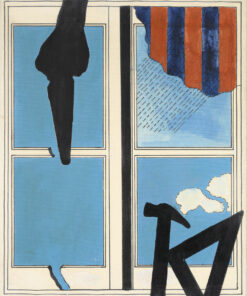 1965<br>Senza Titolo<br>smalto industriale e pennarello su tela <br>cm 70x60