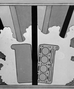 1966<br>Cielo meccanico<br>smalto industriale e pennarello su tela<br>cm 70x90