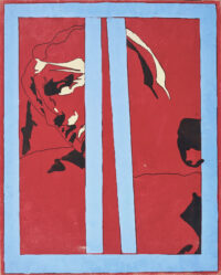 1967<br>smalto industriale e pennarello su tela<br>cm 80x65