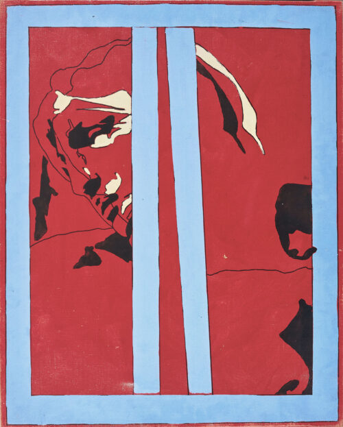 1967<br>smalto industriale e pennarello su tela<br>cm 80x65