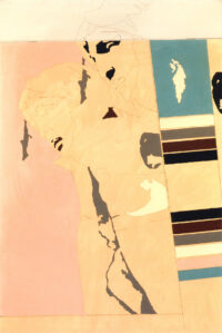 1967 ottobre<br>New York City<br>Michelangelo according to Tano Festa n.6<br>smalto industriale e pennarello su tela<br>cm 150x100