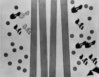 1967<br>smalto industriale e pennarello su tela<br>cm 65x80