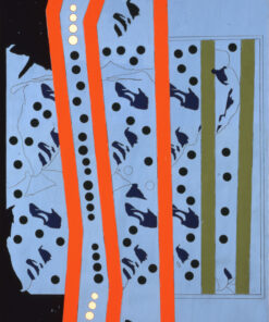 1967 novembre<br>Michelangelo according to Tano Festa<br>smalto industriale e pennarello su tela<br>cm 130x90