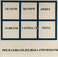 1969<br>Per il clima felice degli anni '60<br>smalto industriale e pennarello su tela<br>cm 150x150