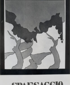 1969<br>Spaesaggio<br>smalto industriale e pennarello su tela<br>cm 90x70