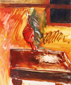 1969<br>Hommage to Bacon<br>olio e tempera su tela<br>cm 70x50