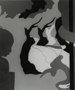 1969 20-02, Roma<br>Dedalo<br>smalto industriale e pennerello su tela<br>cm 100x100