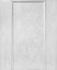 1967<br>' Porta '<br>smalto industriale e cornice di legno modanata su tavola<br>cm 160x130