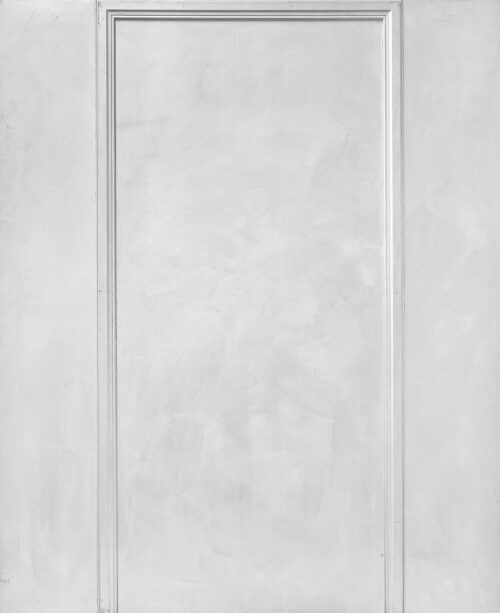 1967<br>' Porta '<br>smalto industriale e cornice di legno modanata su tavola<br>cm 160x130