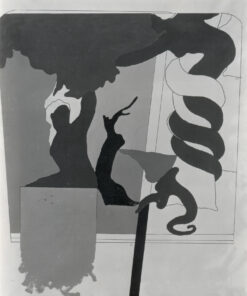 1968<br>Il periodo rosa n.8 Michelangelo secondo Tano Festa<br>smalto industriale e pennarello su tela<br>cm 160x130