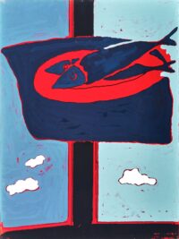 1970<br>smalto industriale e pennarello su tela<br>cm 80x60