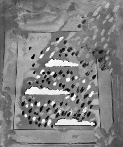 1971 7,12, Roma<br>smalto, pittura industriale, pennarello su tela<br>cm 60x50