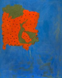 1972<br>Paesaggio<br>pittura industriale e tempera su tavola<br>cm 160x130