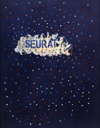 1972<br>Seurat<br>pittura industriale, tempera, pennarello su tavola<br>cm 160x130