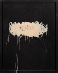 1972<br>Renoir<br>pittura industriale, tempera, pennarello su tavola<br>cm 160x130