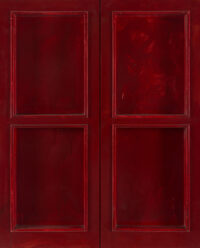 1972 (72-64)<br>smalto industriale, collage di legno su tavola<br>cm 100x80