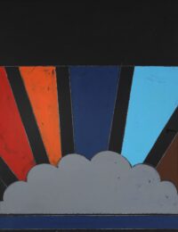 1972<br>Senza titolo<br>smalto, pittura industriale, matita su tela<br>cm 100x80